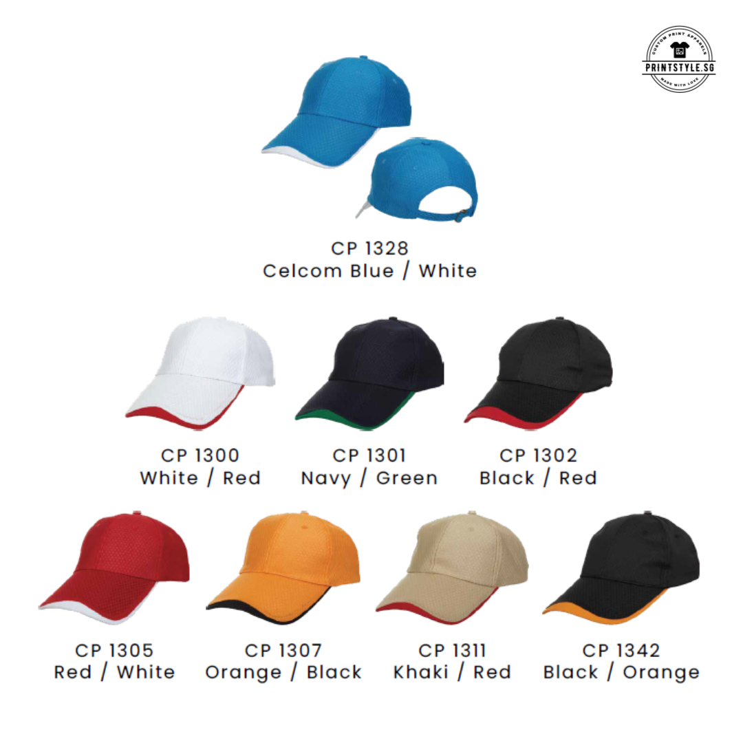 CP13 Polyester Baseball Cap (6 panel) - Image 2