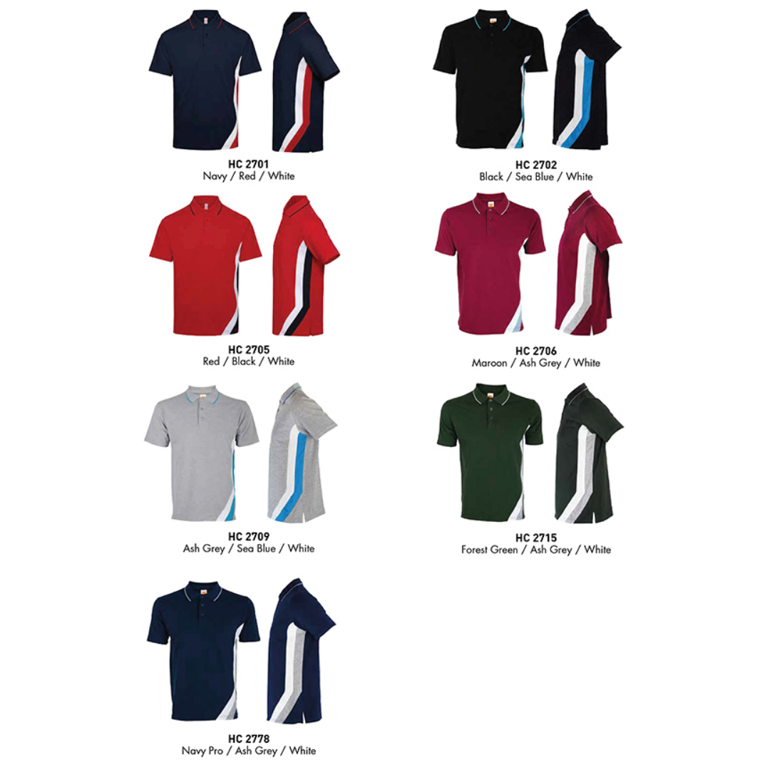 Oren Sport – HC27 – Unisex – Cut and Sew Cotton Polo Collar Shirt - Image 8