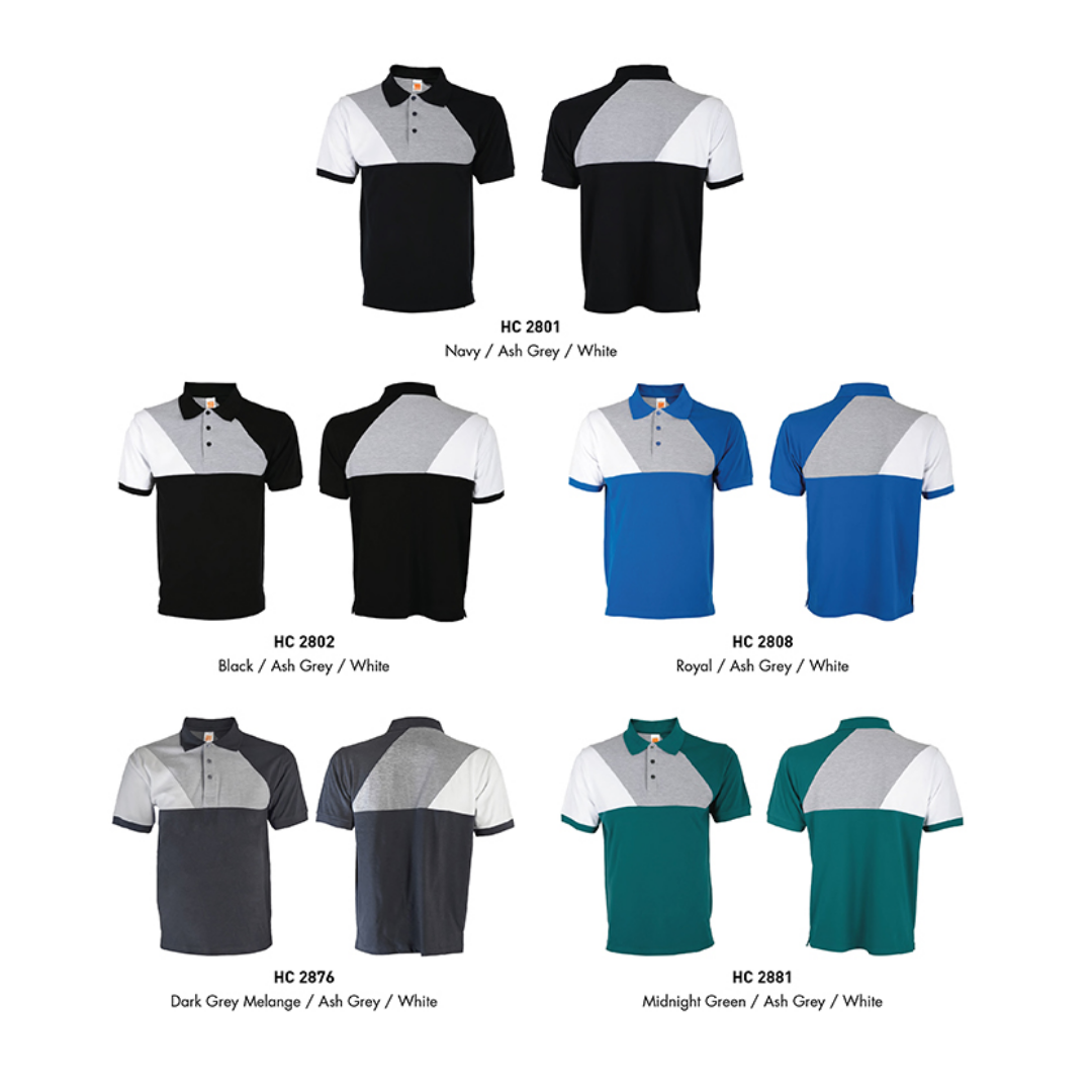 Oren Sport – HC28 – Unisex – Cut and Sew Cotton Polo Collar Shirt - Image 8