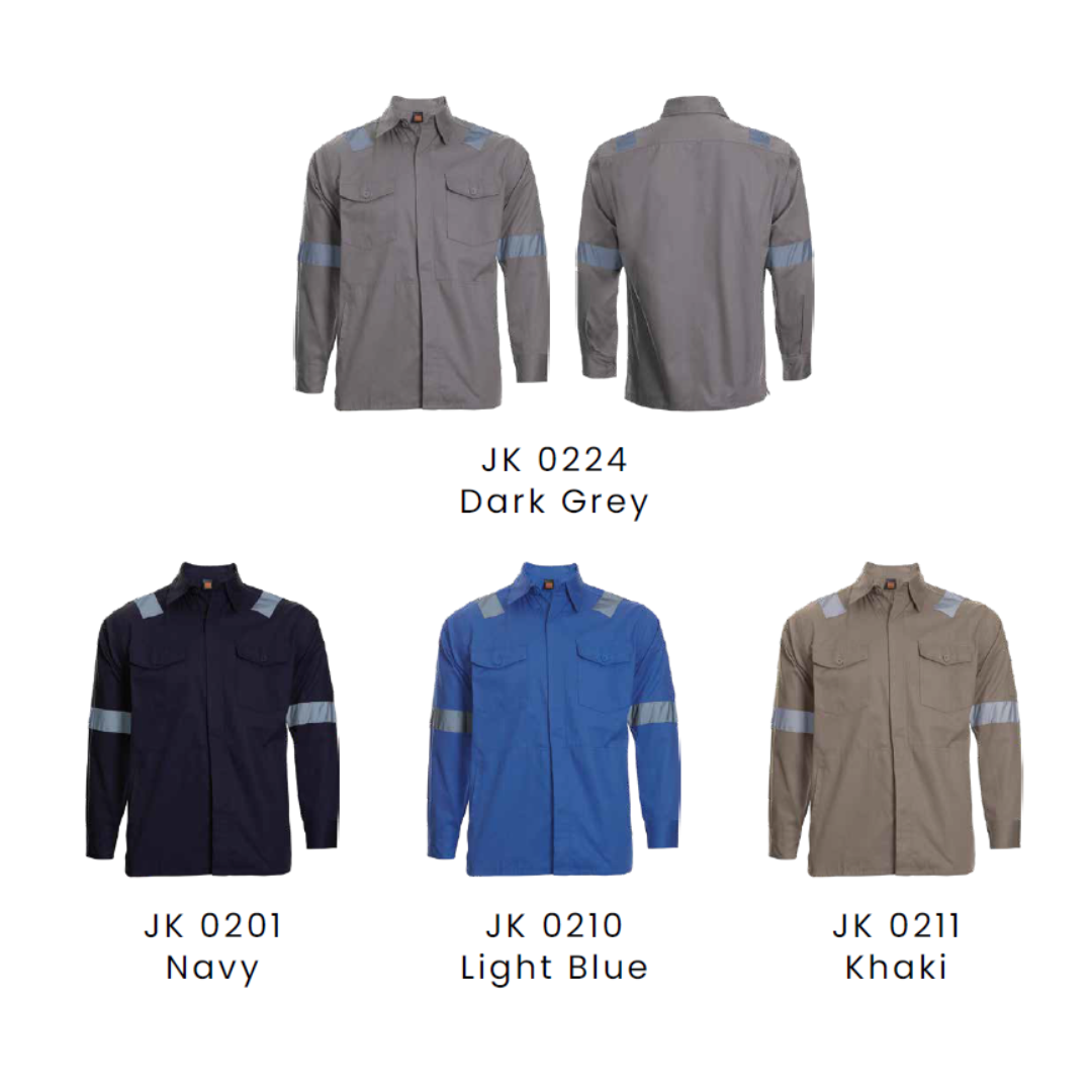 JK02 Work Jacket with Reflective Tape - Image 2