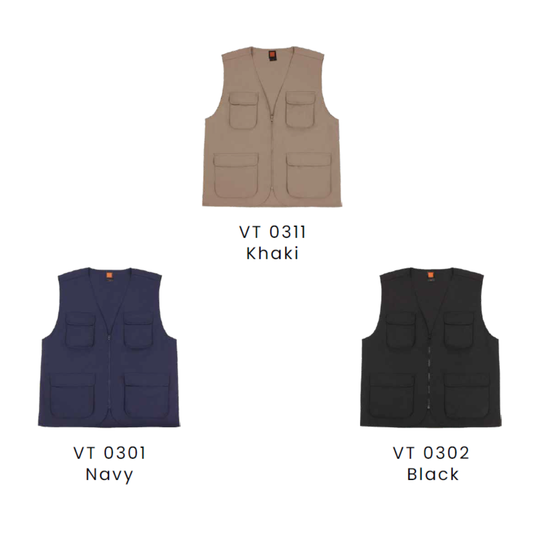 VT03 Utility Sleeveless Vest - Image 2