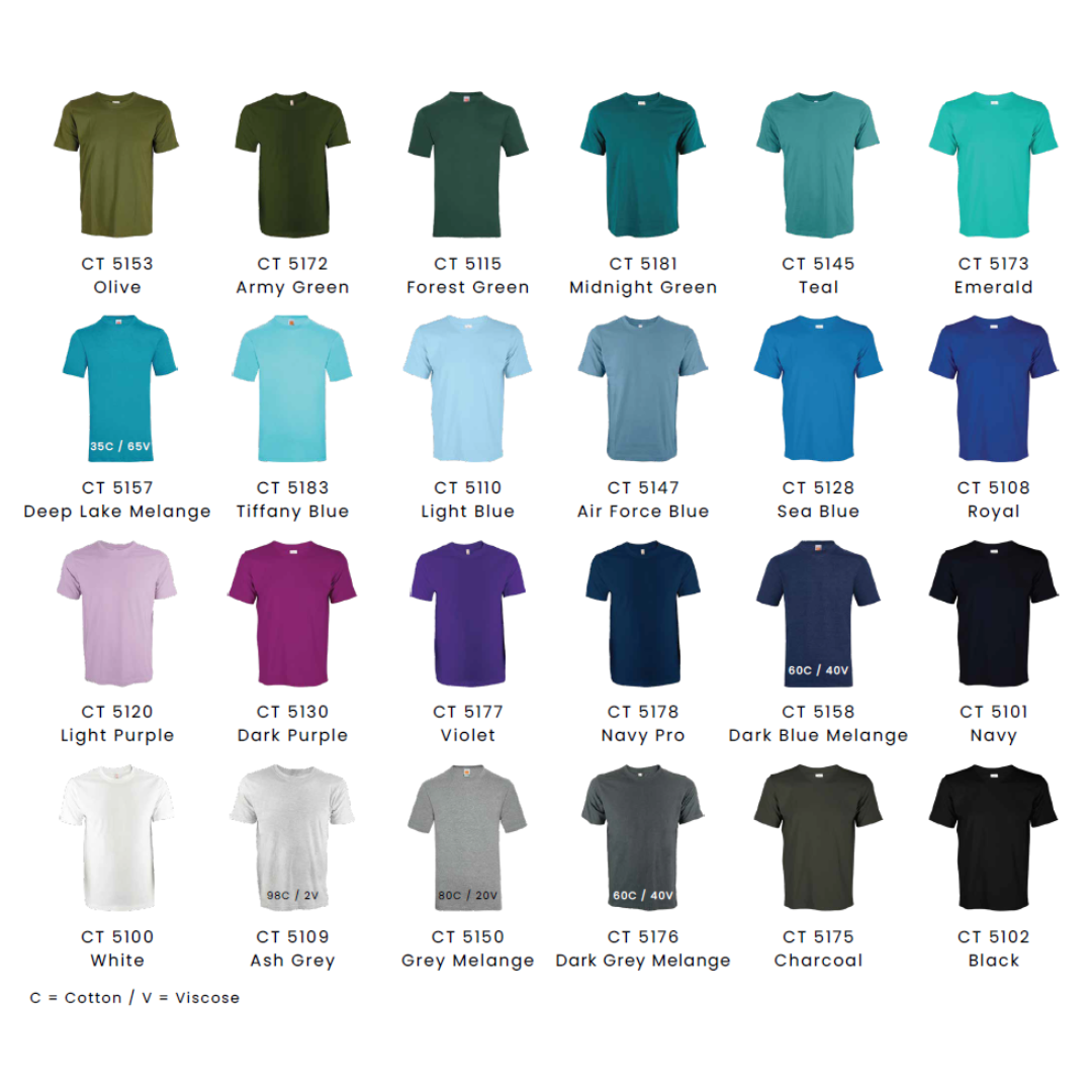 CT51 Cotton Short Sleeve T-Shirt (160gsm) - Image 4