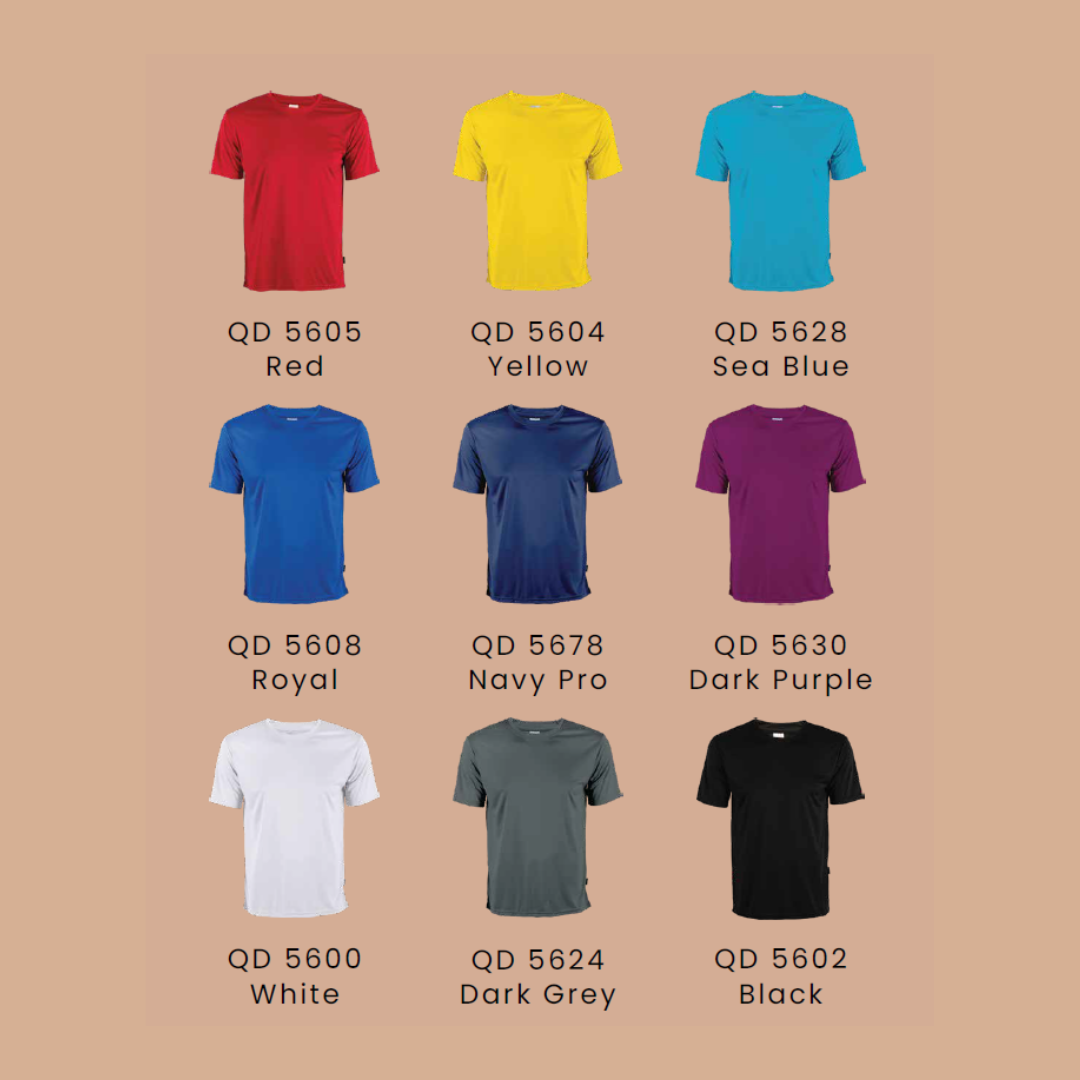 QD56 Short Sleeve Polyester Interlock T-Shirt - Image 2