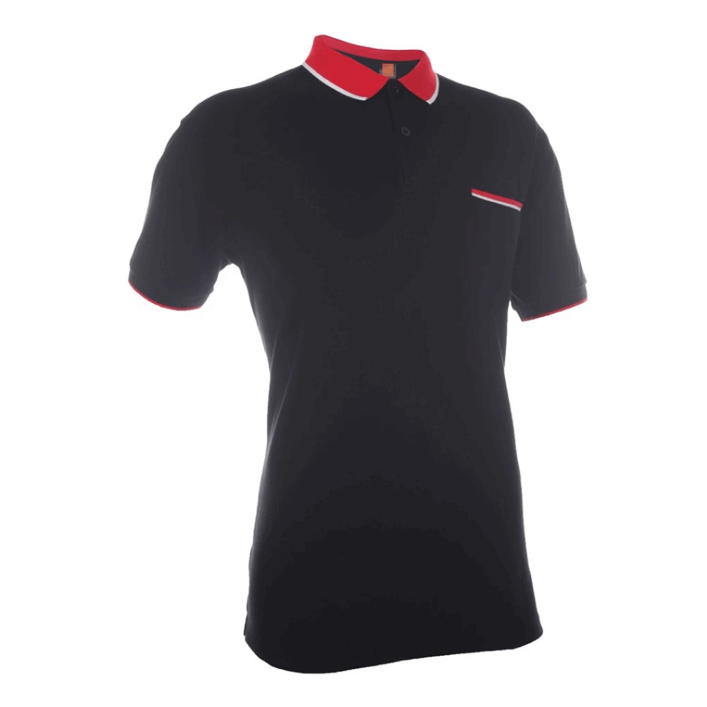 HC15 CVC HoneyComb Tipped Collar and Cuff Polo T-Shirt